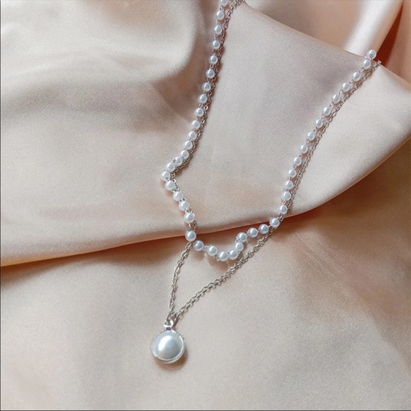Elegant Pearl Chocker Layer Necklace - Picture 7 of 9